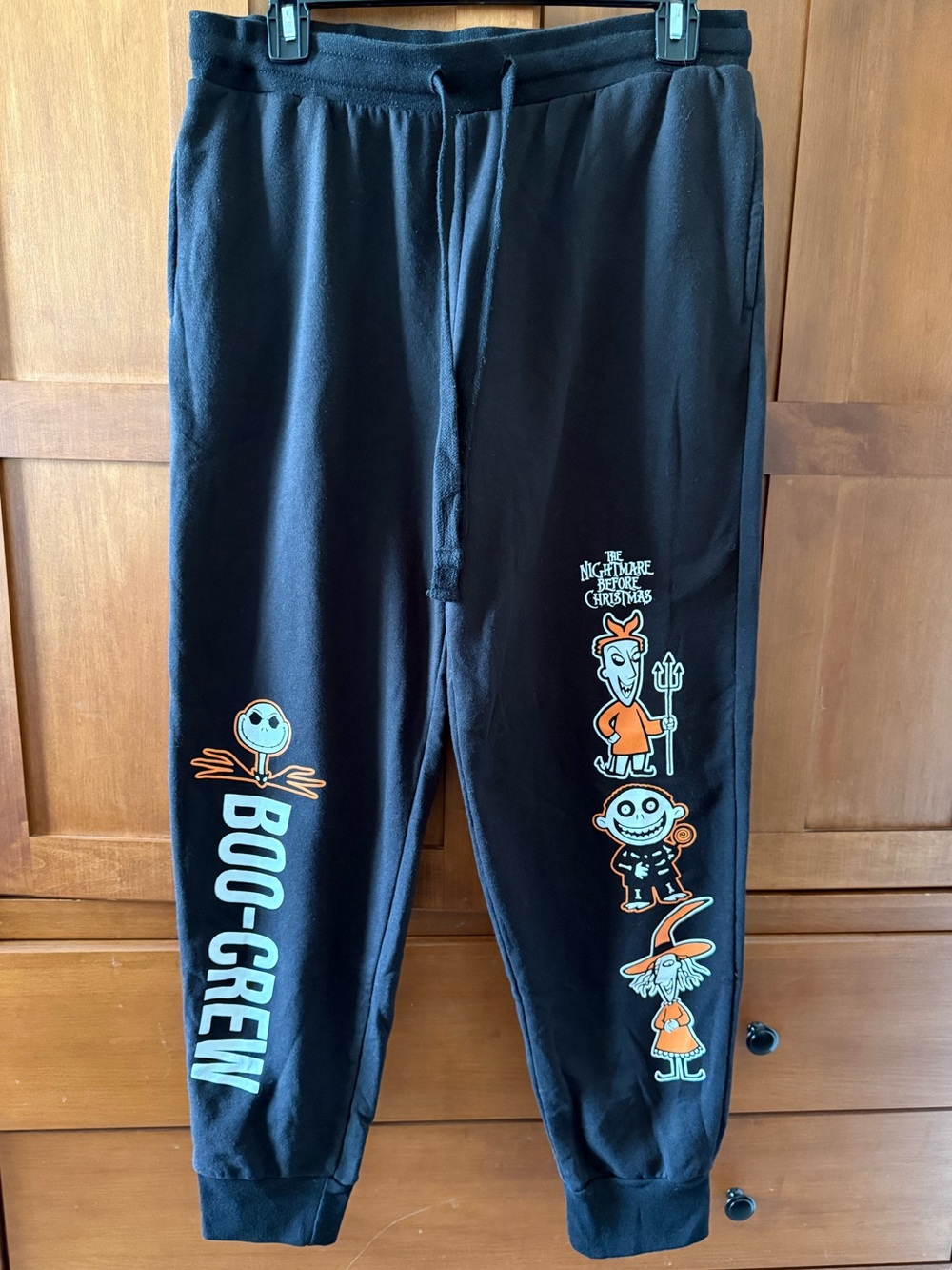 Disney Nightmare Before Christmas Lock Shock Barrel Joggers - Juniors L (11-13)